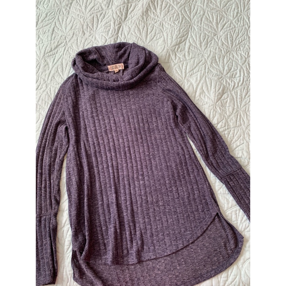 Pink Rose cowl neck sweater